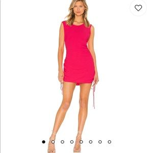 Amanda Uprichard Nessa dress in begonia pink XS